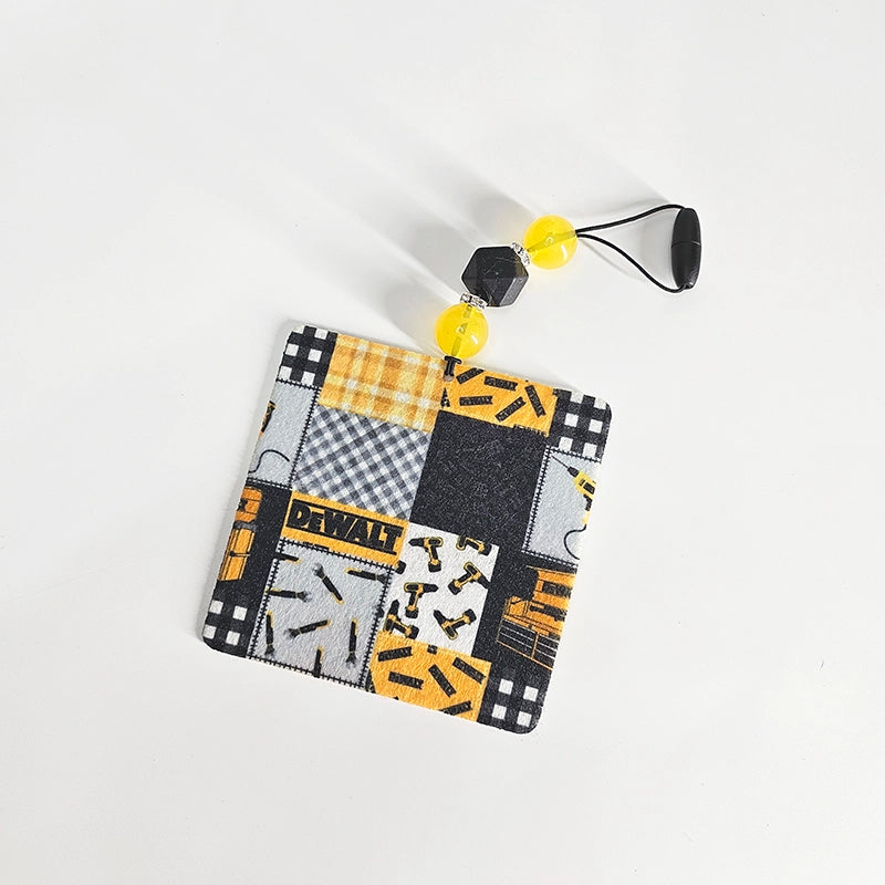 Built to Slay Air Freshener Air Freshener, Yellow Power Tools Patchwork Themed Hanging Diffuser, Gift For Her