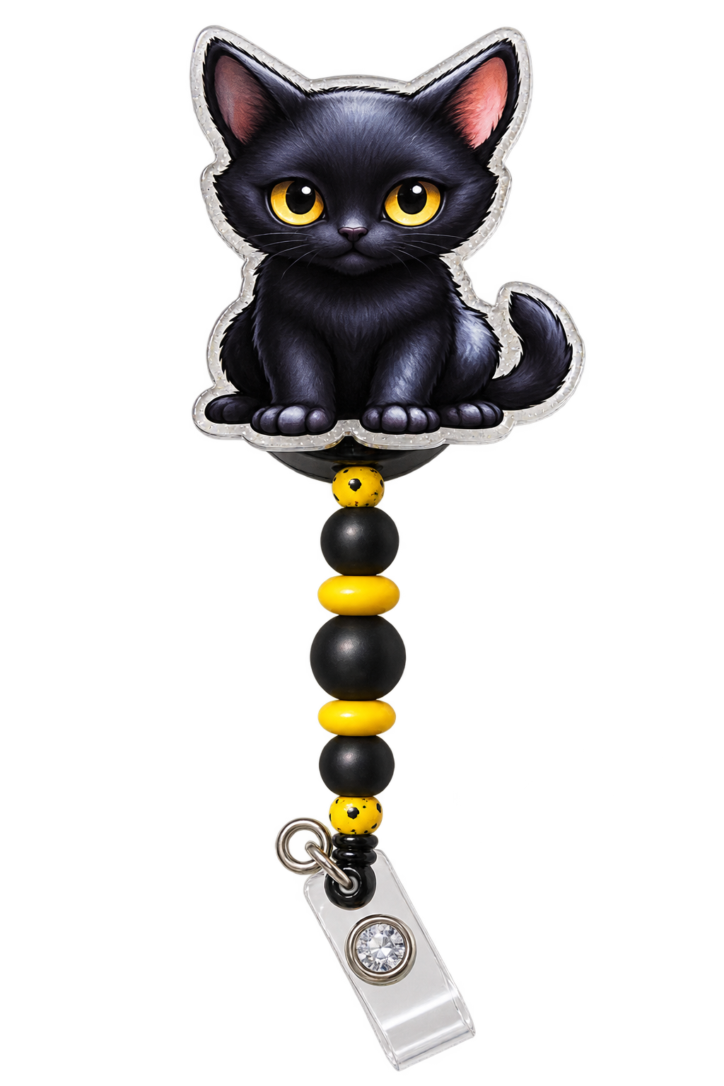 Purr-fectly Unbothered | Interchangeable Badge Reel Topper & Accessories