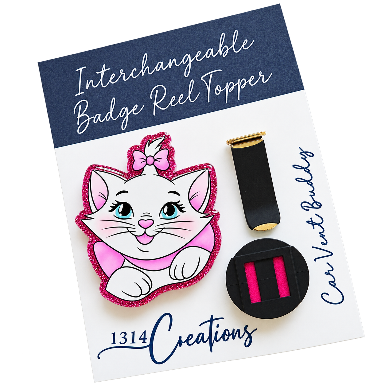 Belle of the Bow | Interchangeable Badge Reel & Topper Set