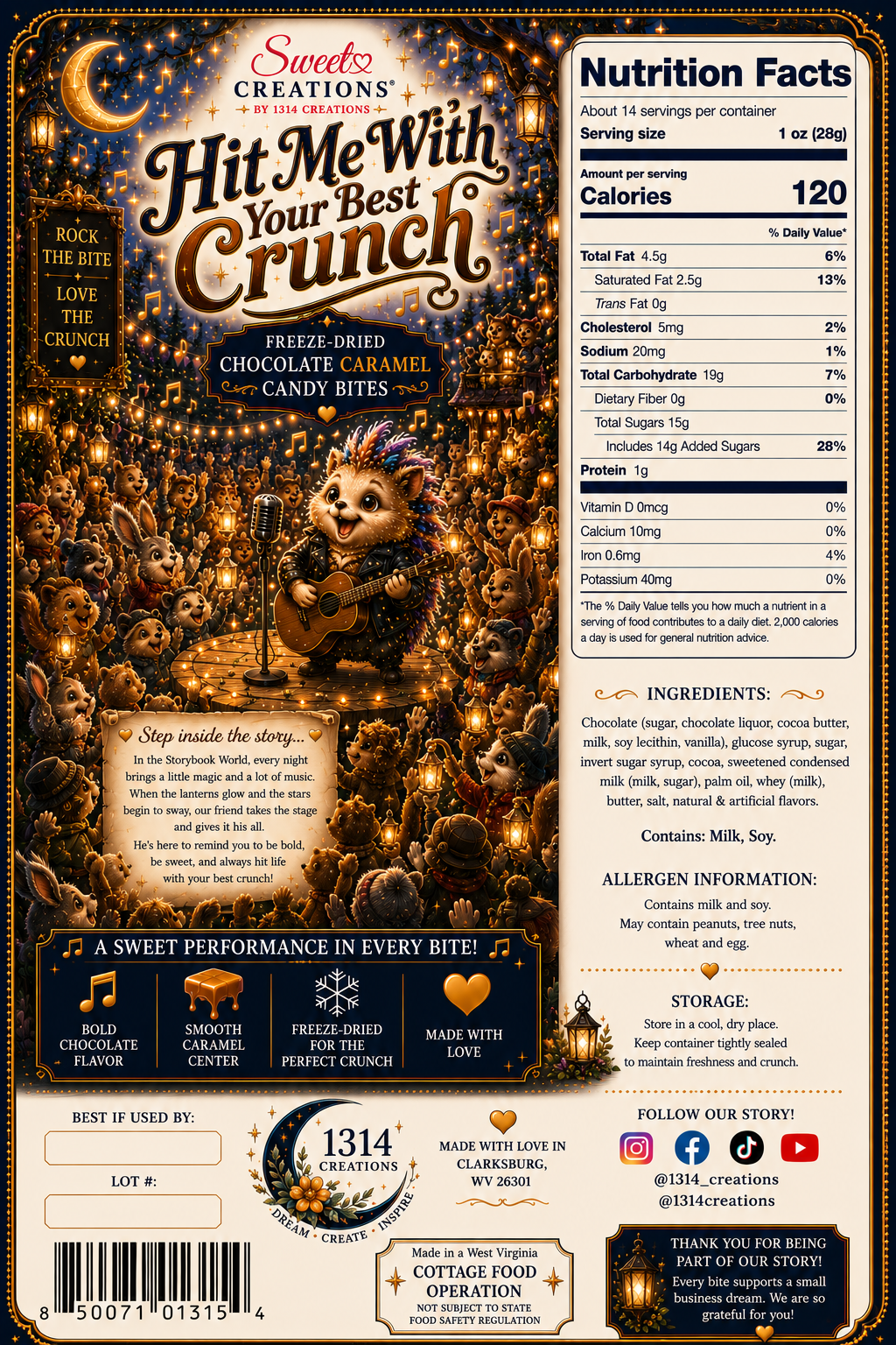Hit Me With Your Best Crunch | Freeze Dried Chocolate Caramel Candy