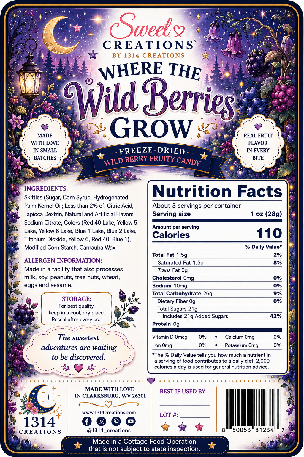 Where the Wild Berries Grow | Freeze Dried Wild Berry Fruity Candy