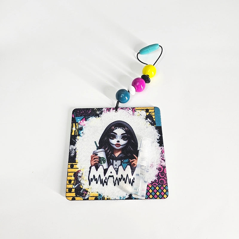 Mama Of Nightmares Air Freshener -  Rag Doll Patchwork Themed Small Spaces Hanging Diffuser - Gift For Mom