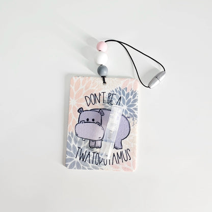 Don't Be A Twatopotamus Air Freshener - Hippo Themed Small Spaces Hanging Diffuser - Funny Air Freshener