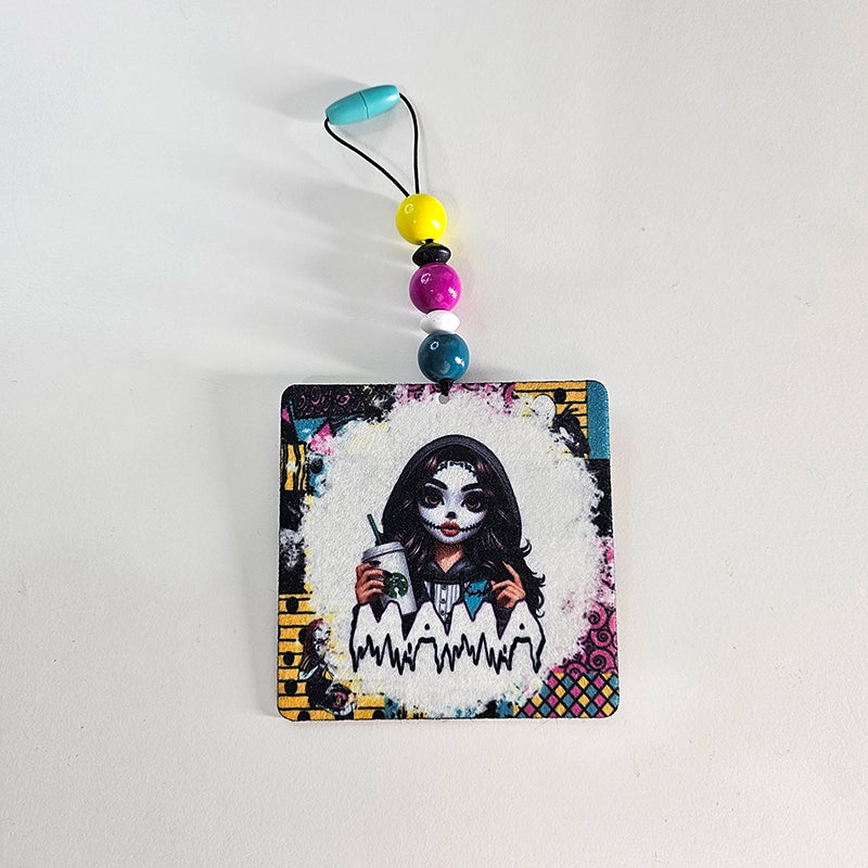 Mama of Nightmares Air Freshener – Spooky & Sweet Vibes -  Small Spaces Hanging Diffuser - Gift For Mom