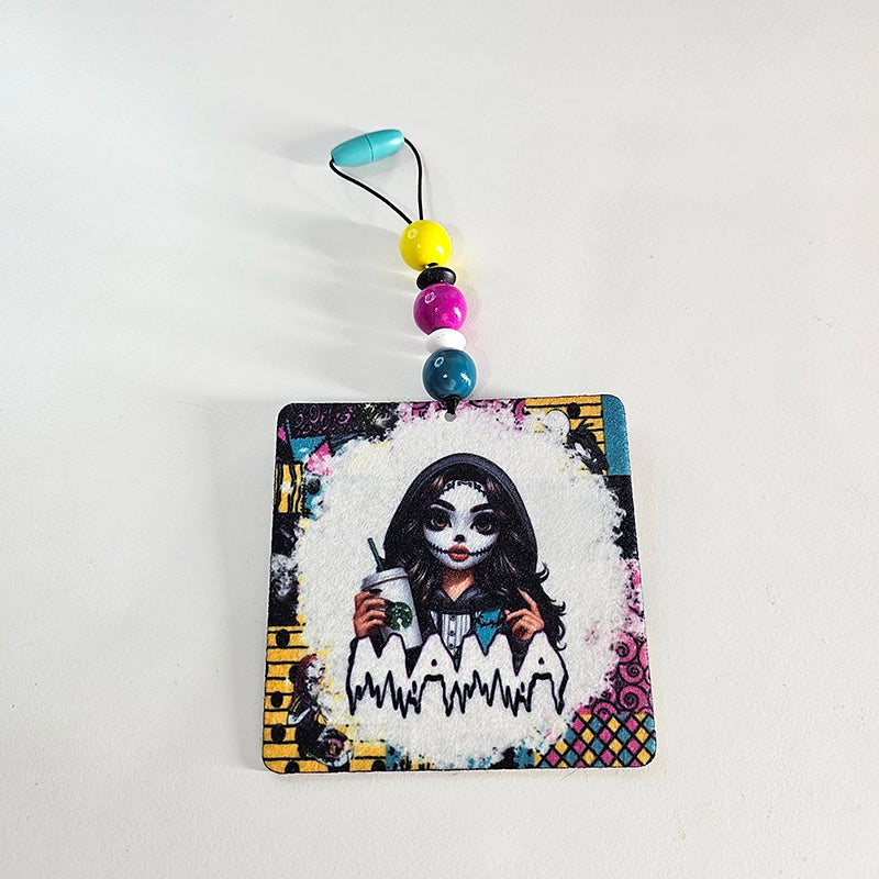 Mama of Nightmares Air Freshener – Spooky & Sweet Vibes -  Small Spaces Hanging Diffuser - Gift For Mom