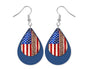 Fourth of July Flag Teardrop Earrings