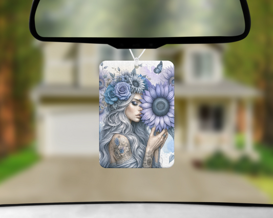 Enchanted Blossom Breeze Air Freshener / Sunflower Hanging Diffuser / Cute Car Accessories