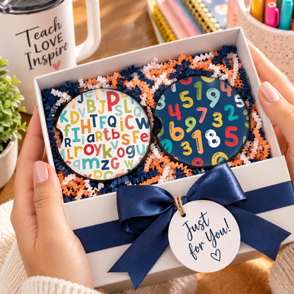 ABC’s, 123’s & Carpool Days | Car Coaster Set