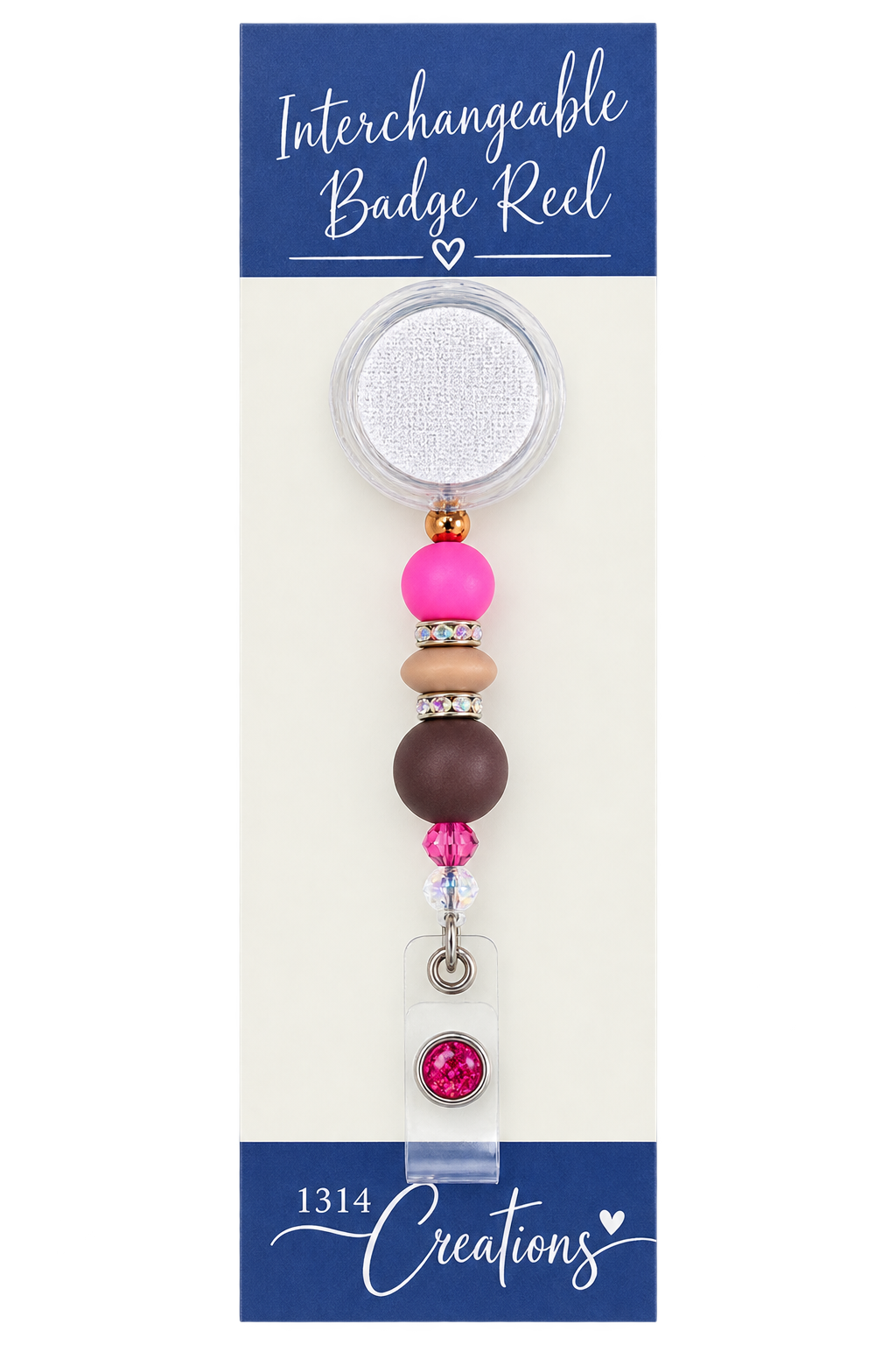 A Latte Workday Magic | Interchangeable Badge Reel & Topper Set