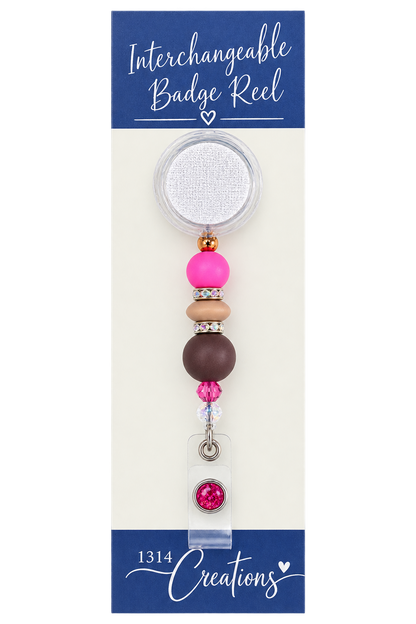 A Latte Workday Magic | Interchangeable Badge Reel & Topper Set
