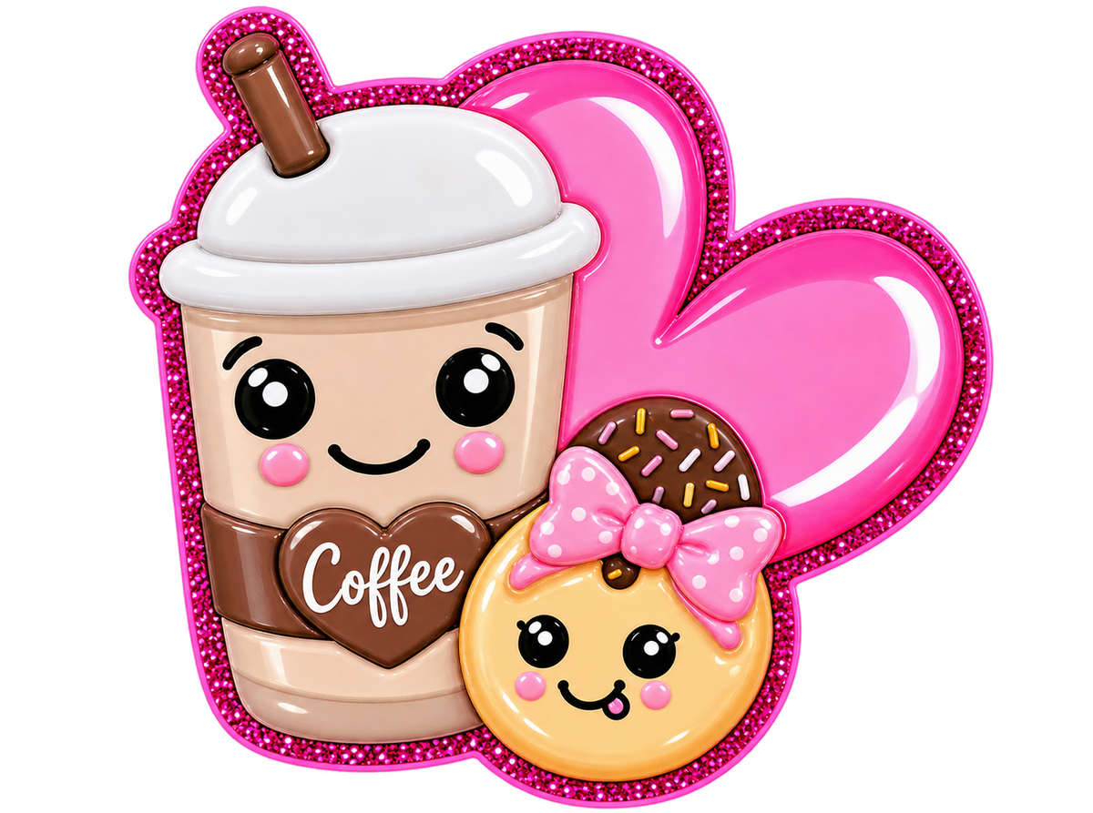 A Latte Workday Magic | Interchangeable Badge Reel & Topper Set