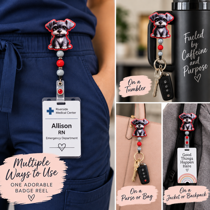 A Little Paw-sitivity | Interchangeable Puppy Badge Reel Topper & Badge Reel Set