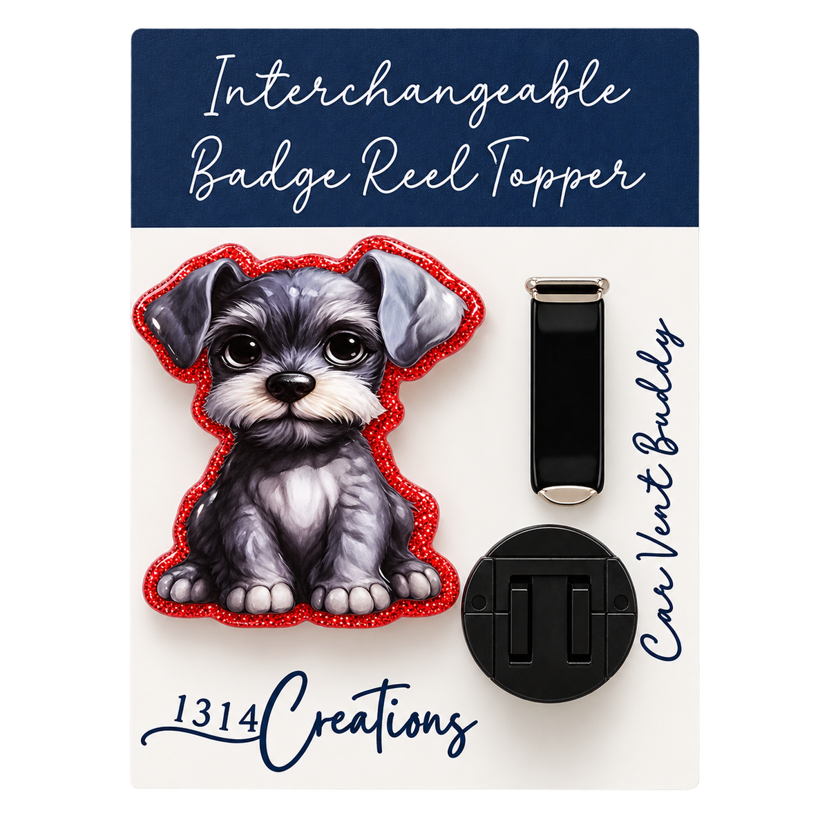 A Little Paw-sitivity | Interchangeable Puppy Badge Reel Topper & Badge Reel Set