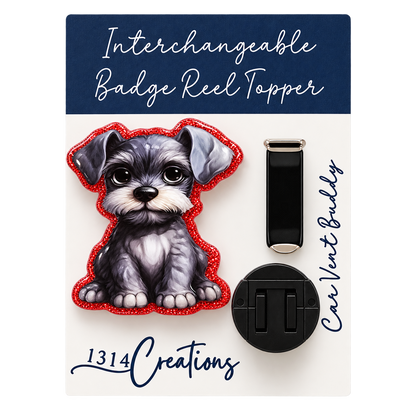 A Little Paw-sitivity | Interchangeable Puppy Badge Reel Topper & Badge Reel Set