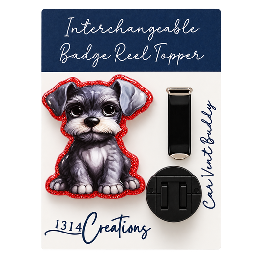 A Little Paw-sitivity | Interchangeable Puppy Badge Reel Topper & Badge Reel Set