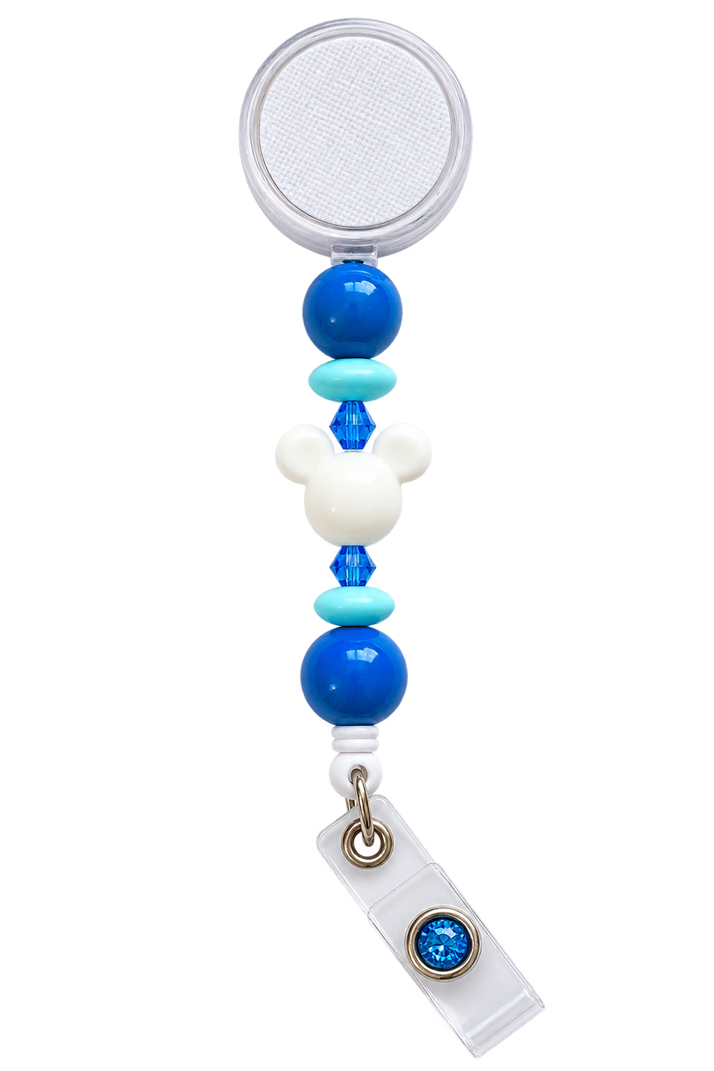 Always Here for You | Blue Pup Interchangeable Badge Reel & Topper
