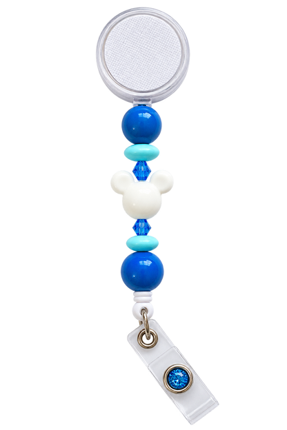 Always Here for You | Blue Pup Interchangeable Badge Reel & Topper