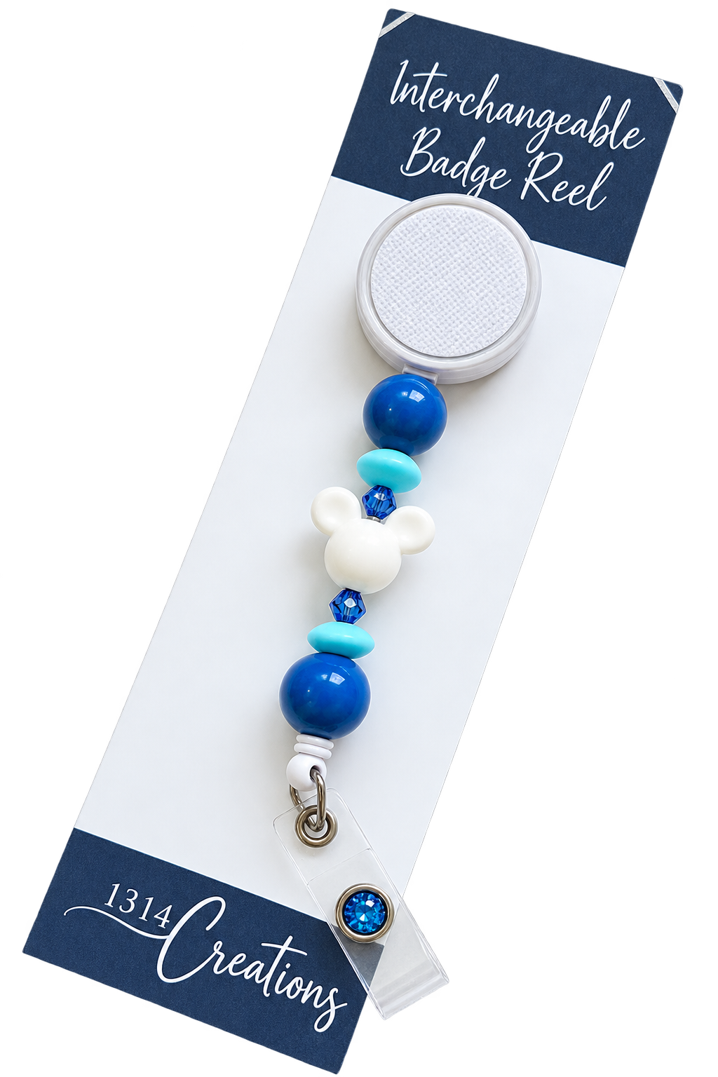 Always Here for You | Blue Pup Interchangeable Badge Reel & Topper