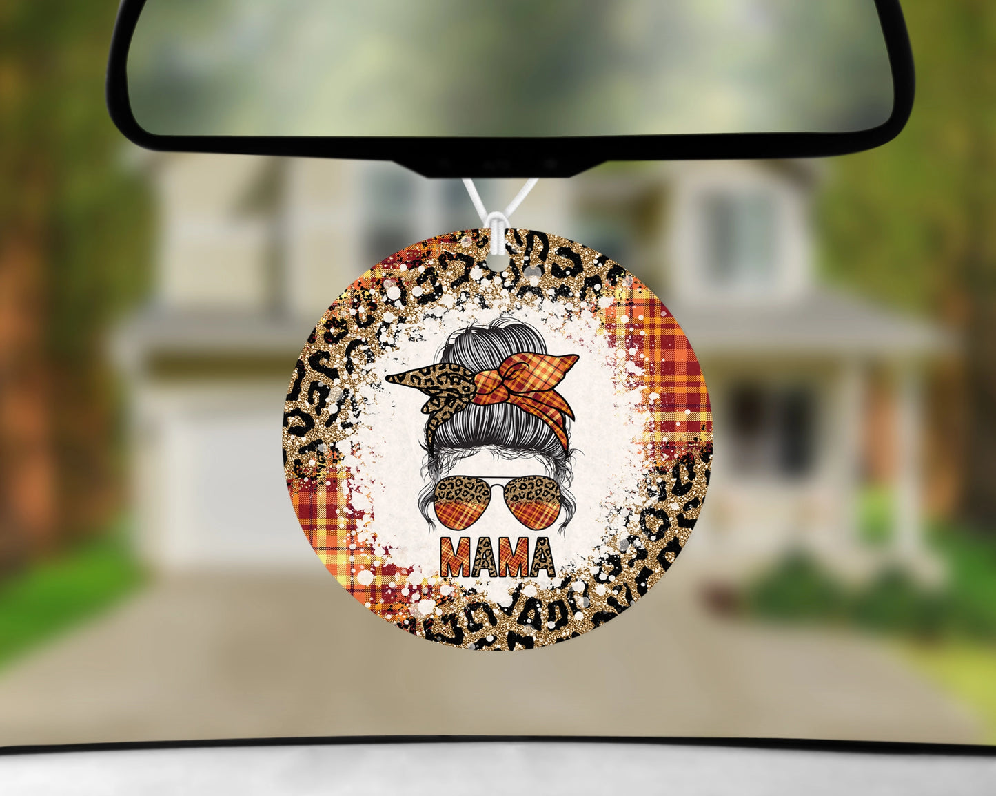 Autumn Mama Air Freshener, Fall Car Freshie, Small Spaces Hanging Diffuser, Gift For Mom