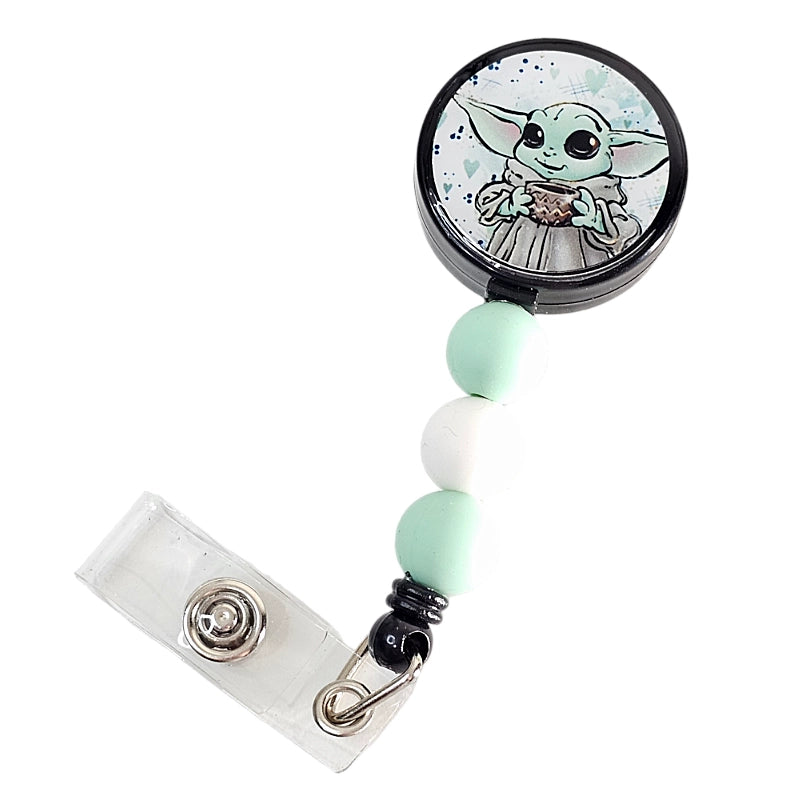 Level Up Your Workday with the Baby Alien ID Holder! ✨ Space Wars Baby Badge Reel ✨ Cute Badge Holder ✨ Gift For Nurse