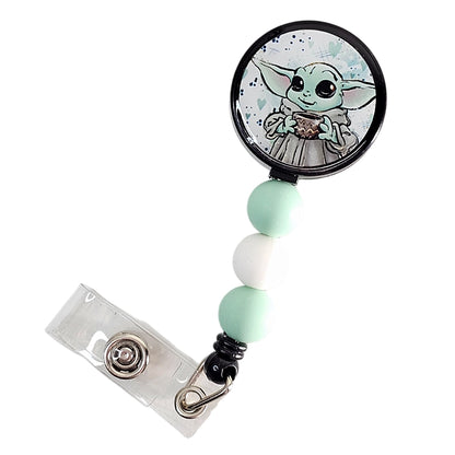 Level Up Your Workday with the Baby Alien ID Holder! ✨ Space Wars Baby Badge Reel ✨ Cute Badge Holder ✨ Gift For Nurse