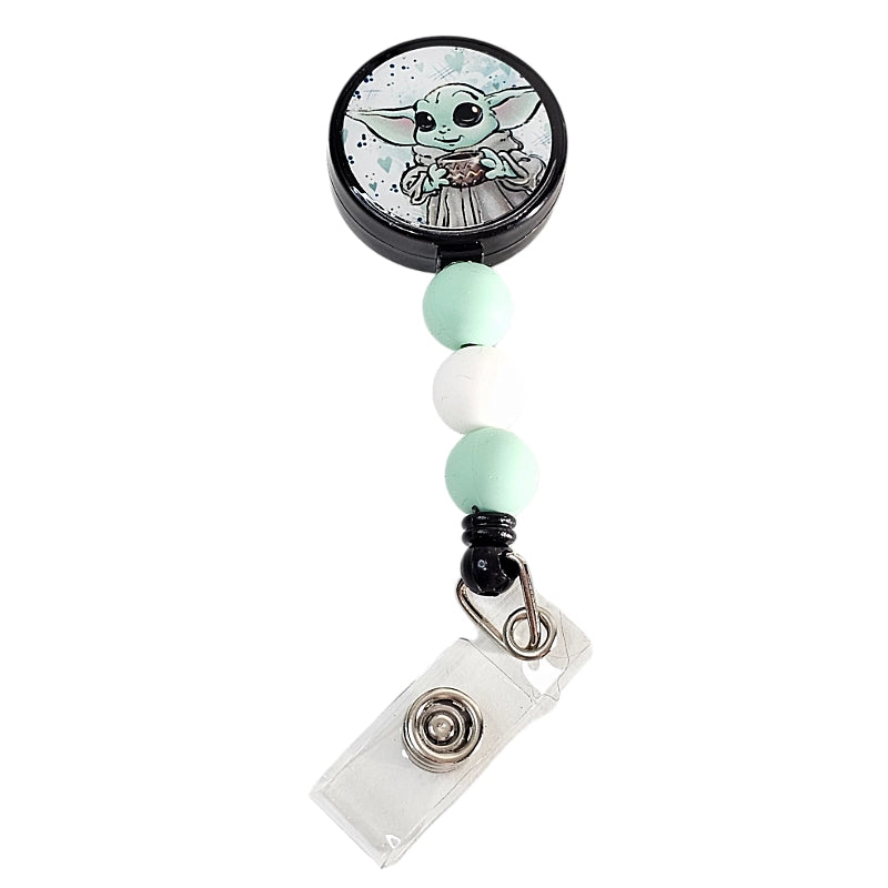 Level Up Your Workday with the Baby Alien ID Holder! ✨ Space Wars Baby Badge Reel ✨ Cute Badge Holder ✨ Gift For Nurse