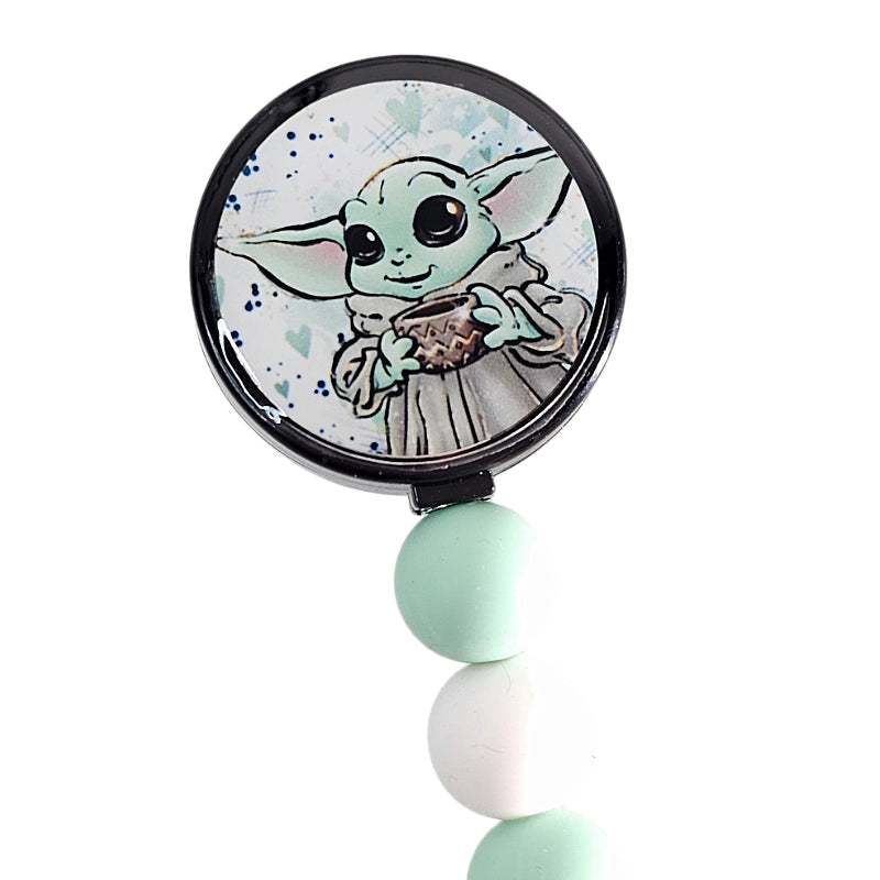 Level Up Your Workday with the Baby Alien ID Holder! ✨ Space Wars Baby Badge Reel ✨ Cute Badge Holder ✨ Gift For Nurse