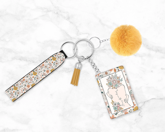 Bans Off Our Body Wristlet Keychain – Make a Bold Statement for Women’s Rights! 💪 Pro Choice Bag Tag ✨ Feminist Lanyard For Her