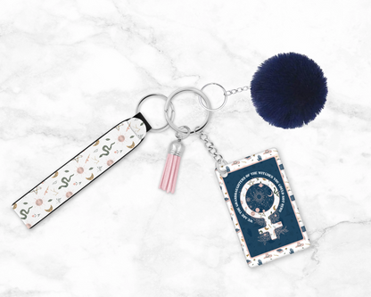 Bewitching Bond Wristlet Keychain – A Spellbinding Statement for Women's Rights- Equal Rights Lanyard