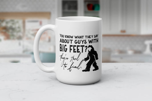 Bigfoot Banter Mug – A Legendary Blend of Humor and Coffee, Bigfoot Coffee Cup, Funny Mug For Hot Tea