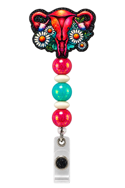 Bloom Where You Ovary | Interchangeable Badge Reel Topper & Accessories