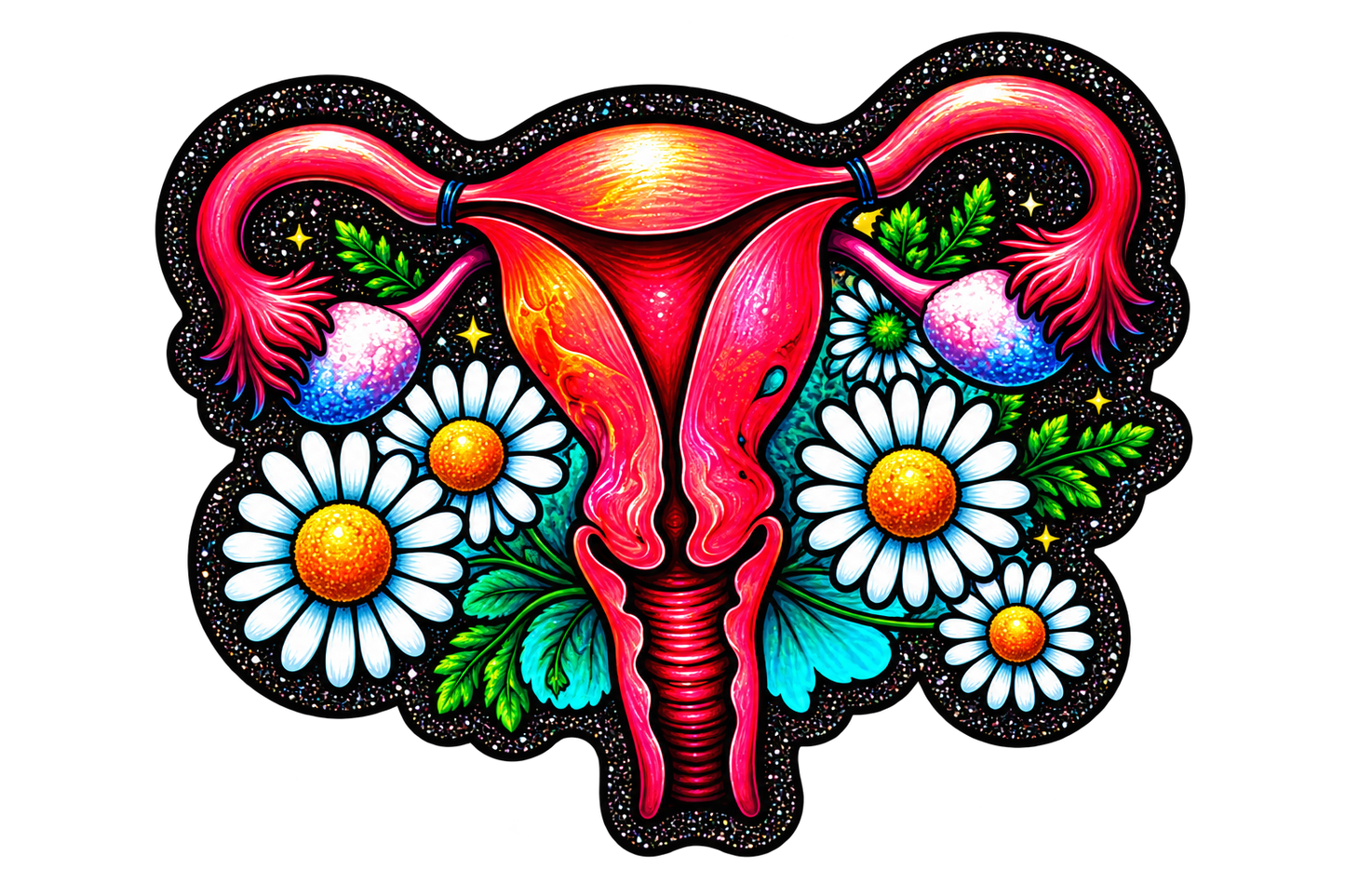 Bloom Where You Ovary | Interchangeable Badge Reel Topper & Accessories