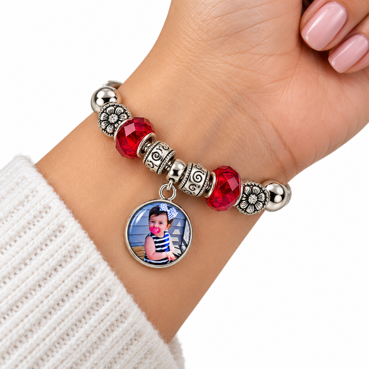 Carried With Love | Personalized Photo Charm Bracelet
