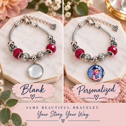 Carried With Love | Personalized Photo Charm Bracelet
