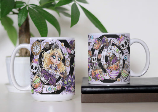 Down The Rabbit Hole Mug – A Whimsical Sip of Magic!✨ Through the Looking Glass Tea Cup ✨ Alice in Wonderland Inspired Gift For Book Lovers