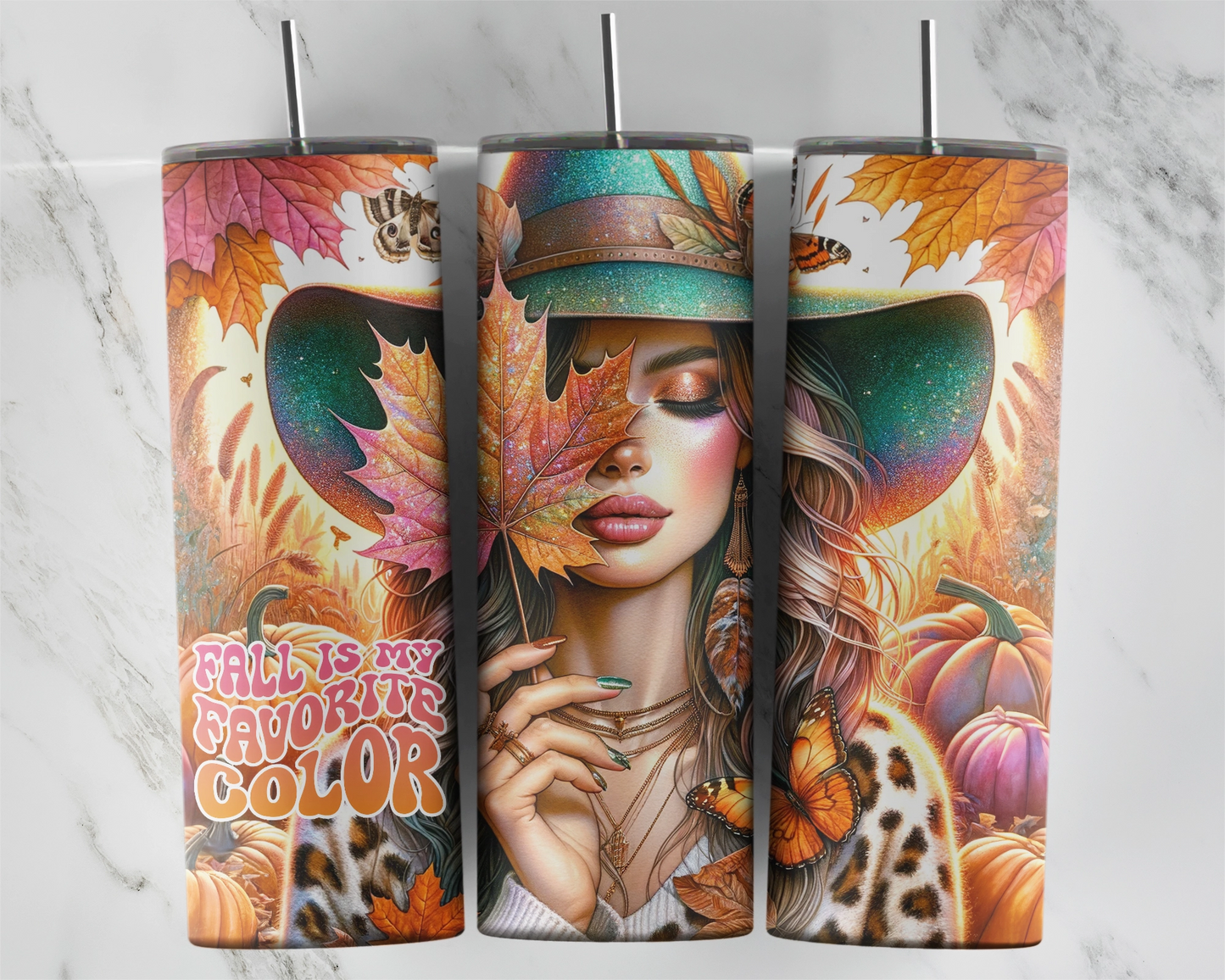 Fall Is My Favorite Color 20oz Tumbler – The Ultimate Autumn Aesthetic, Autumn Vibes Tumbler With Straw, Gift For Her