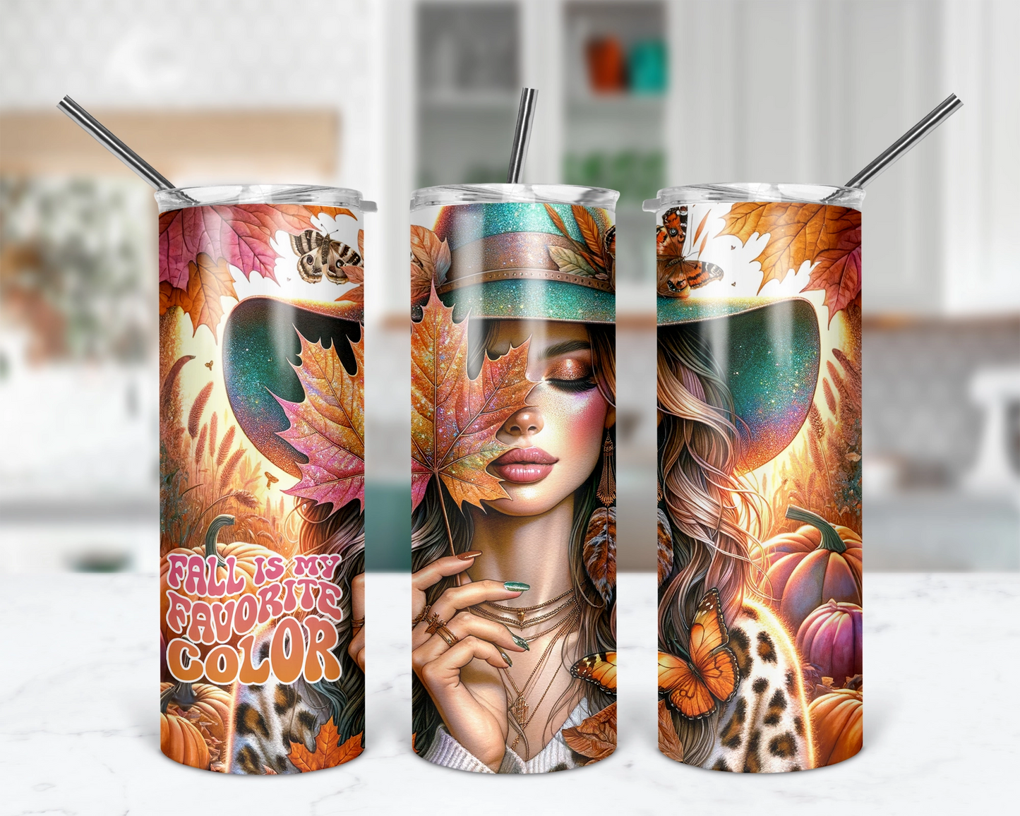 Fall Is My Favorite Color 20oz Tumbler – The Ultimate Autumn Aesthetic, Autumn Vibes Tumbler With Straw, Gift For Her