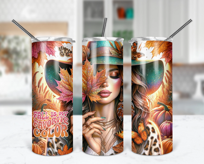 Fall Is My Favorite Color 20oz Tumbler – The Ultimate Autumn Aesthetic, Autumn Vibes Tumbler With Straw, Gift For Her