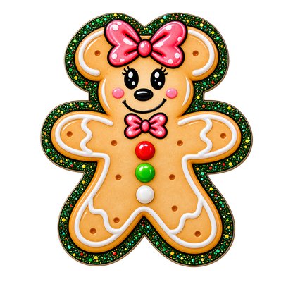 Gingerbread Workday Magic | Interchangeable Badge Reel Topper & Beaded Badge Reel Set