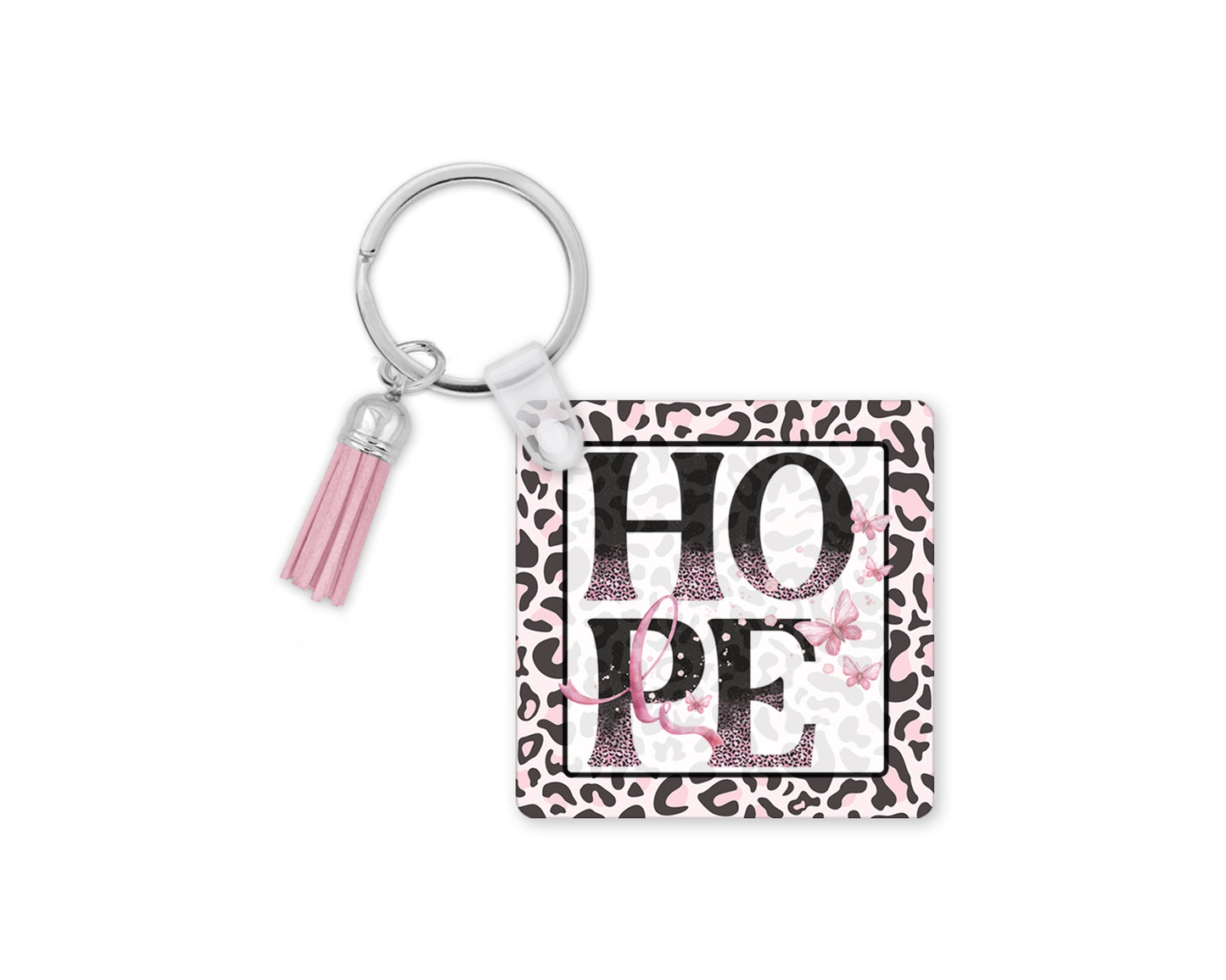 HOPE Keychain – A Symbol of Strength & Resilience 🎗️ Awareness Key Ring Wristlet 🎗️ Inspirational Gift For Cancer Warrior