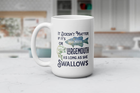 Hooked on Caffeine – The Ultimate Fishing Humor Mug, Reel in the Laughs with this Funny Fishing Coffee Cup, Perfect Gift for Fishermen