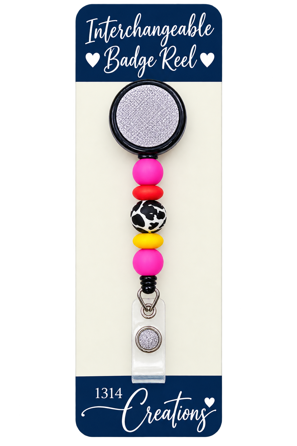 Howdy, Workday! | Cowgirl Interchangeable Badge Reel & Topper Set