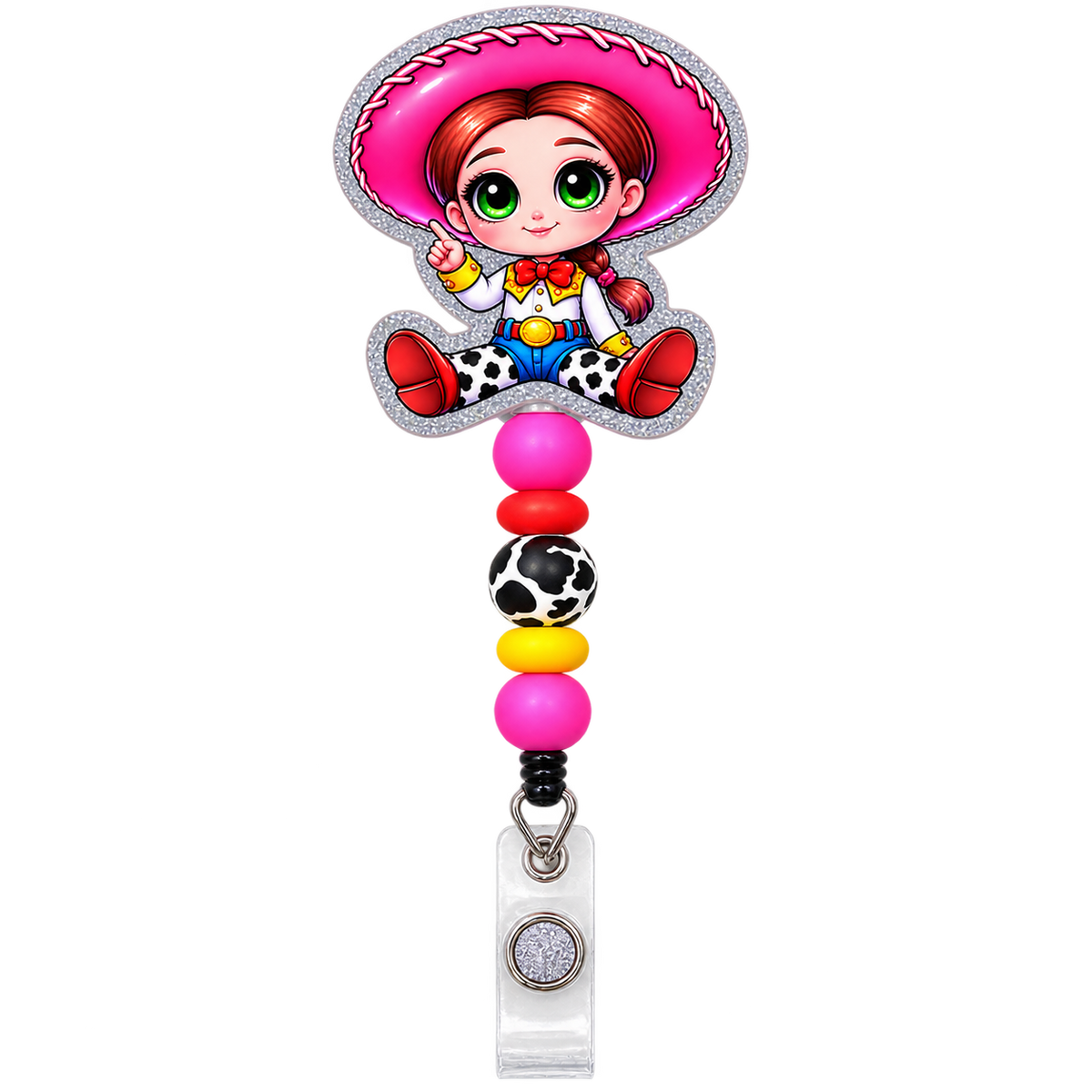 Howdy, Workday! | Cowgirl Interchangeable Badge Reel & Topper Set