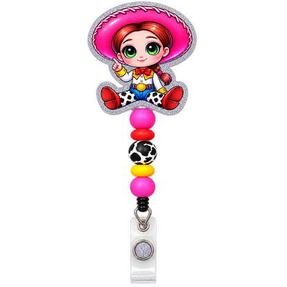 Howdy, Workday! | Cowgirl Interchangeable Badge Reel & Topper Set