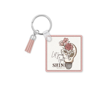 Let Your Light Shine Keychain – A Daily Dose of Inspiration & Positivity 💡 Motivational Key Ring Lanyard