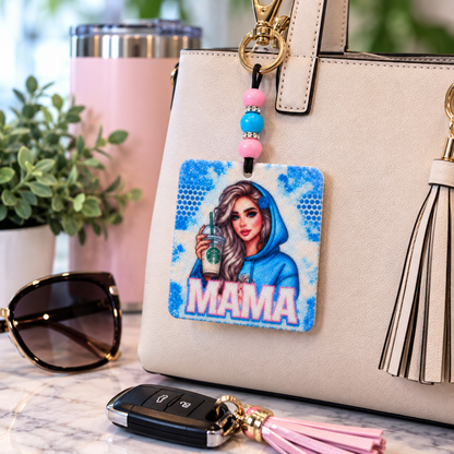 Mama’s Daily Grind | Beaded Felt Air Freshener + 2 mL Fragrance Spray