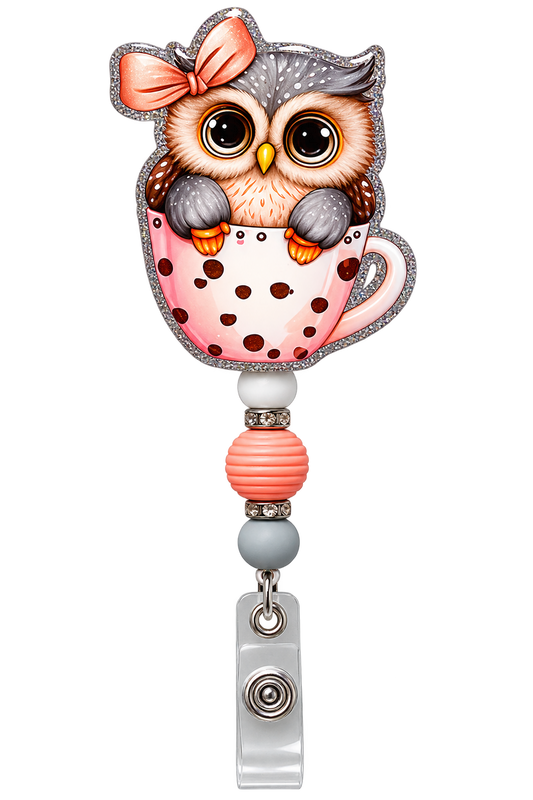 Hootin’ Through My Shift | Interchangeable Badge Reel Topper & Accessories