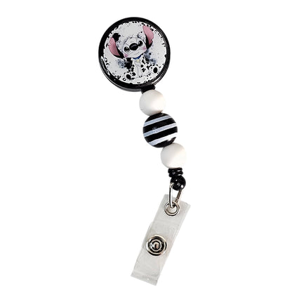 🐾 Pawsitively Chic: Cute Space Puppy Badge Reel!✨ Cartoon Themed ID Holder ✨ Retractable Badge Holder ✨ Gift For Nurses and Animal Lovers🐾