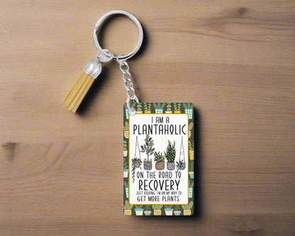 Plantaholic Keychain – The Perfect Accessory for Every Plant Lover! 🌱Funny Gardening Wristlet 🌿 Gift For Plant Lover