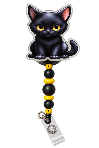 Purr-fectly Unbothered | Interchangeable Badge Reel Topper & Accessories